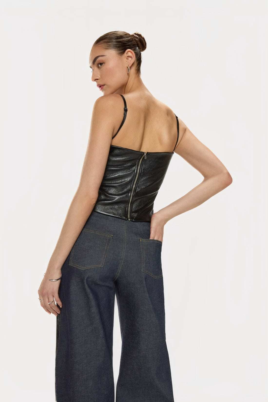 Leather Tube Top - Jasmine Elaine 