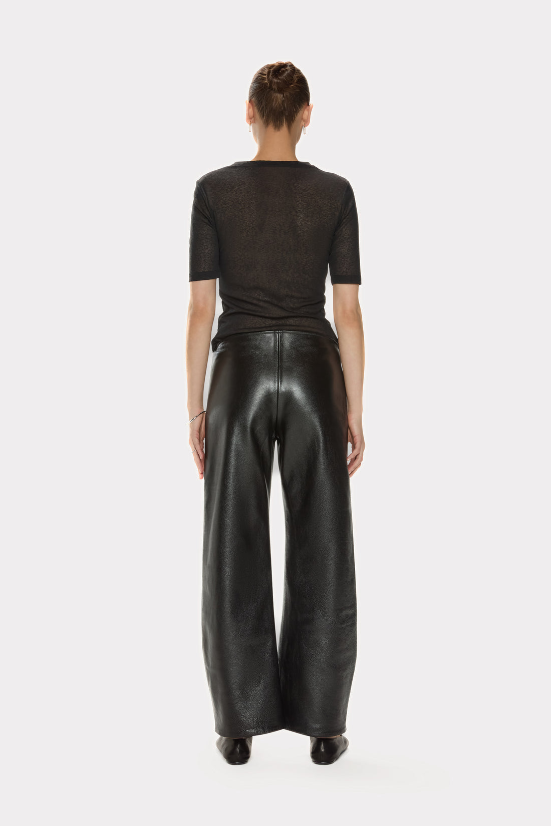 Leather Barrel Pants - Jasmine Elaine 