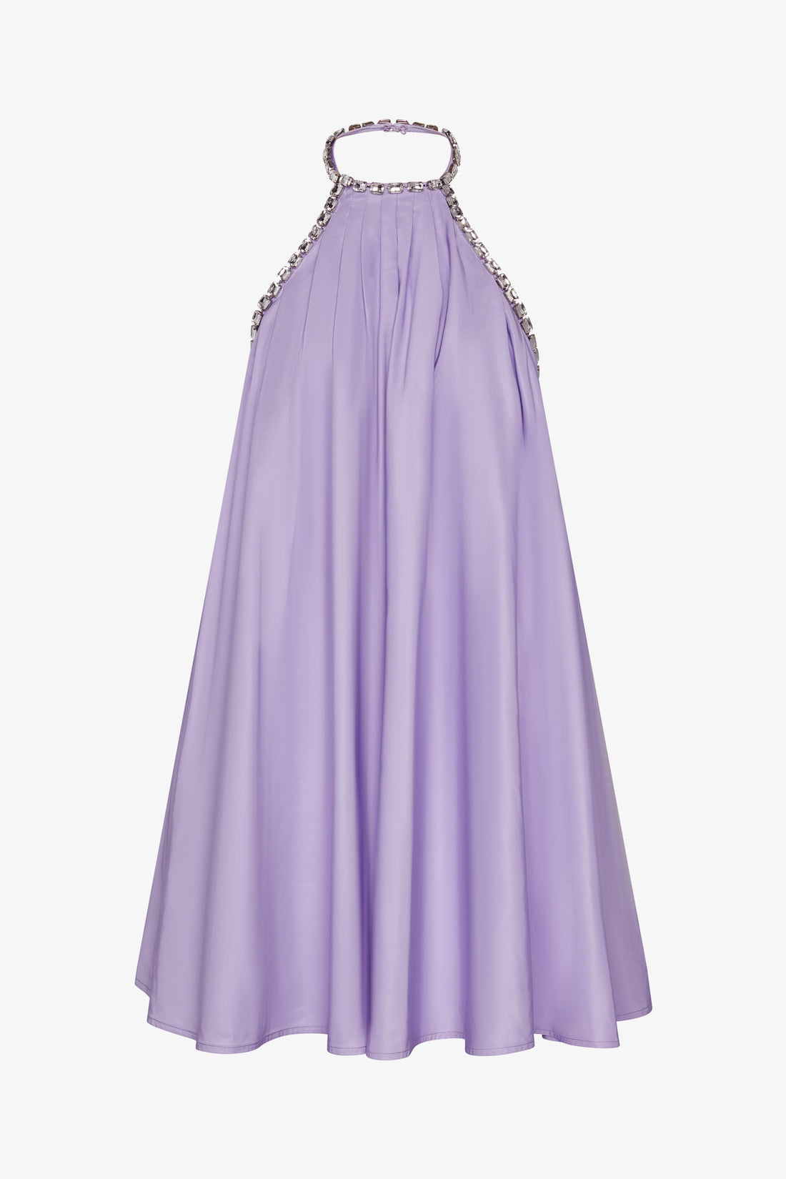 Embellished Pleated Halter Dress - Jasmine Elaine