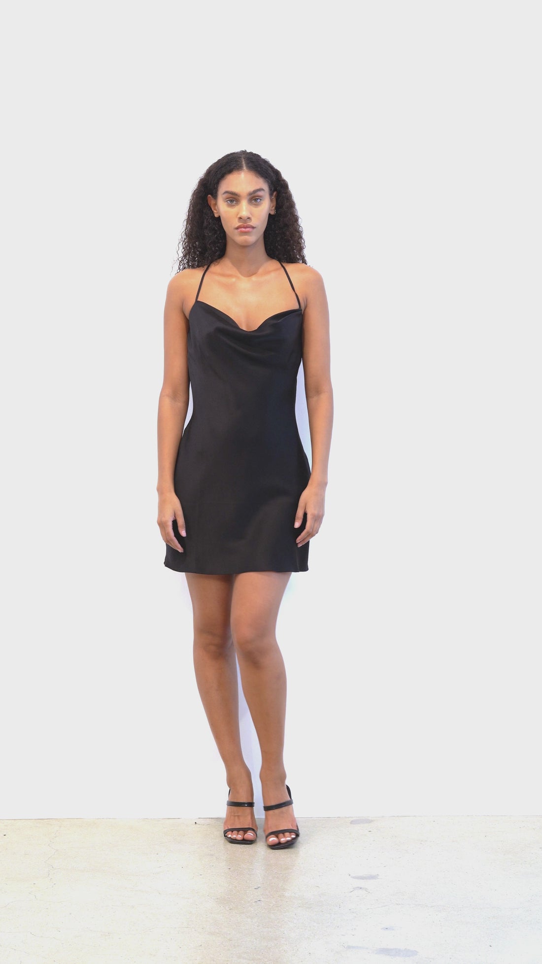 Cowl Neck Mini Dress