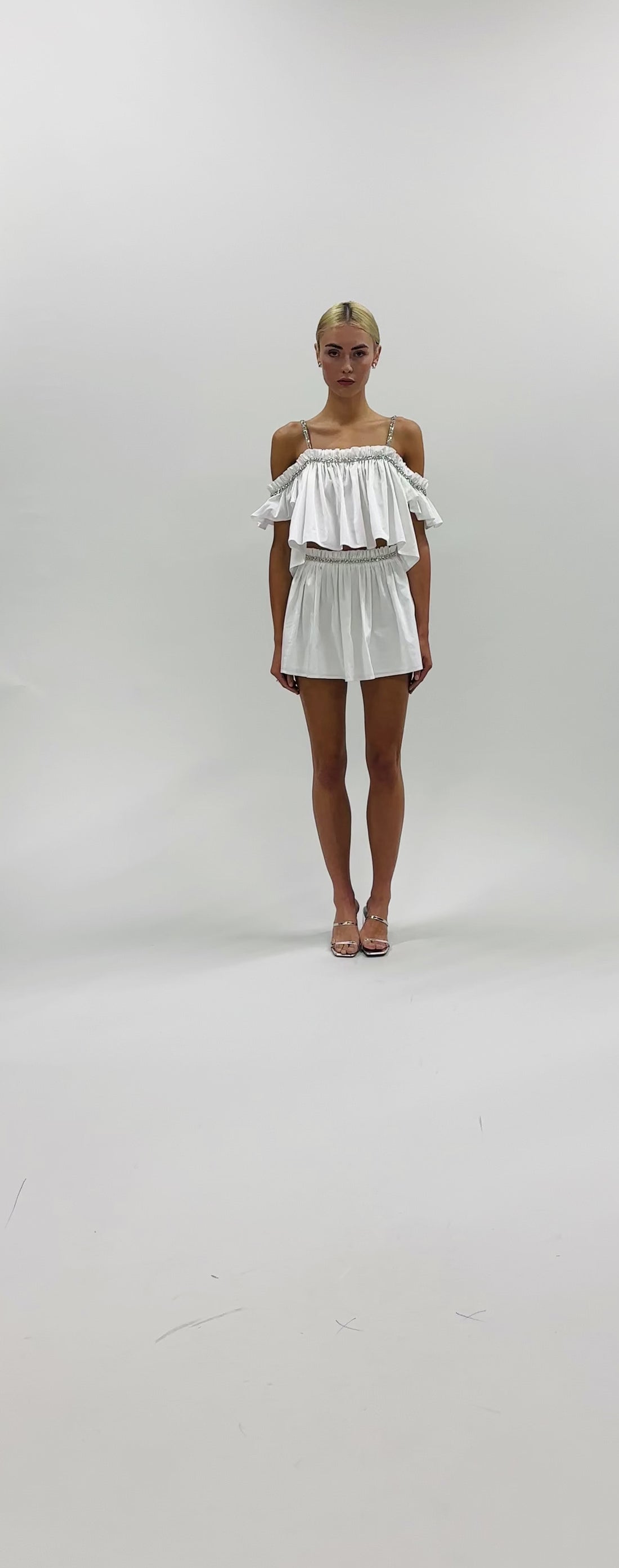 Embellished Mini Skirt