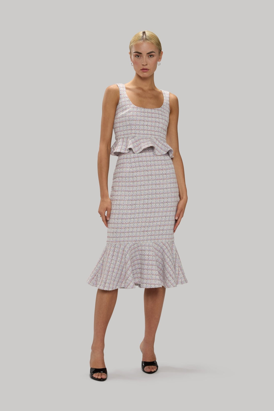 Tweed Trumpet Skirt - Jasmine Elaine