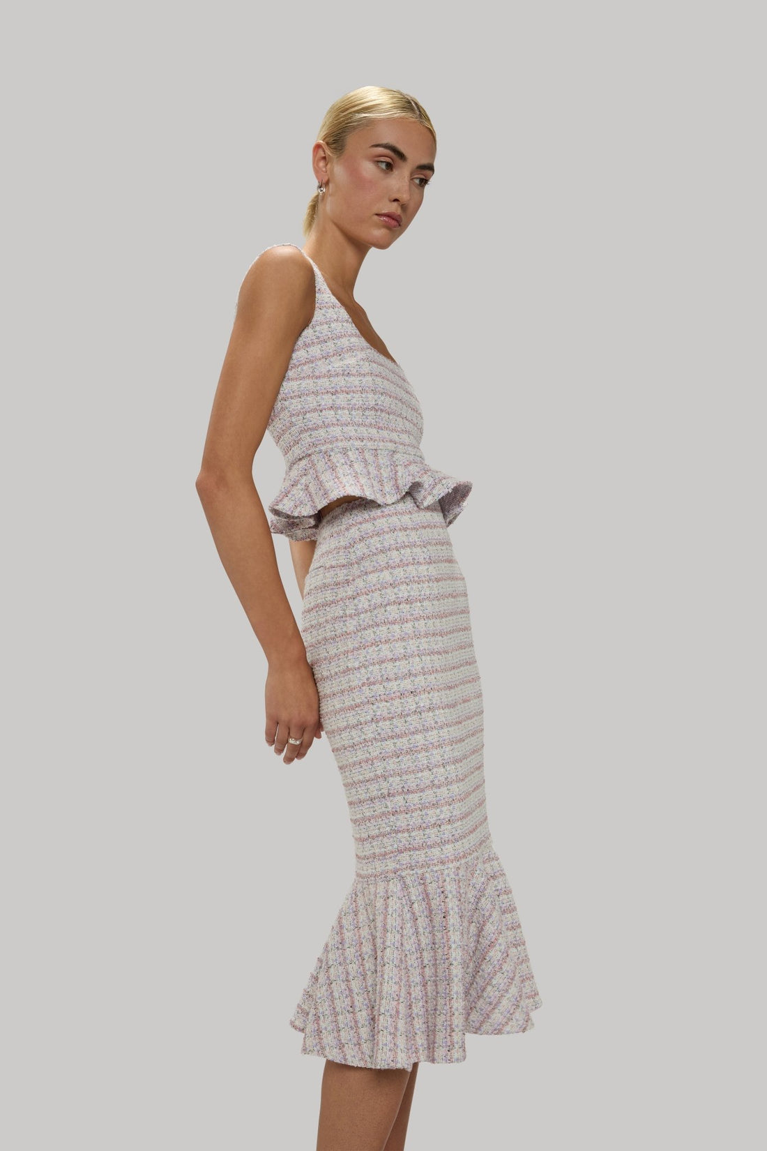 Tweed Trumpet Skirt - Jasmine Elaine